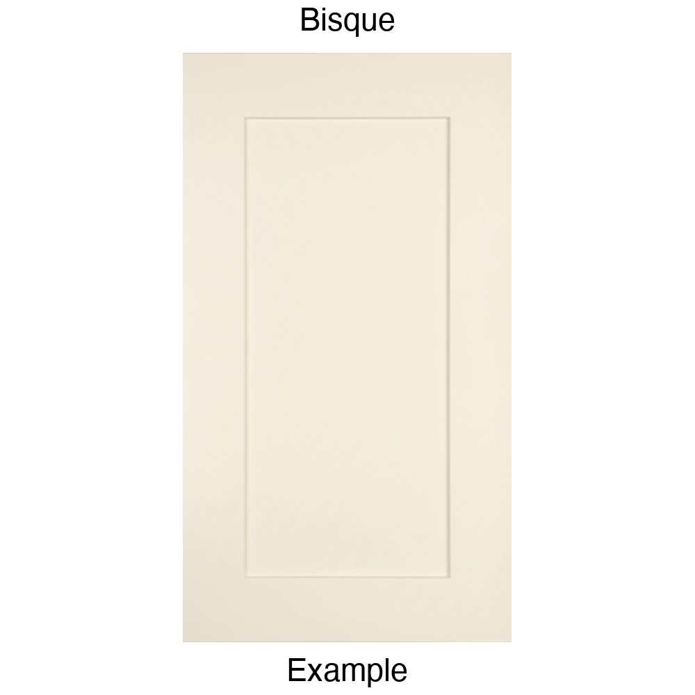 DSS218 Recessed Panel Thermofoil Cabinet Door (Shallow Shaker Style) in Bisque