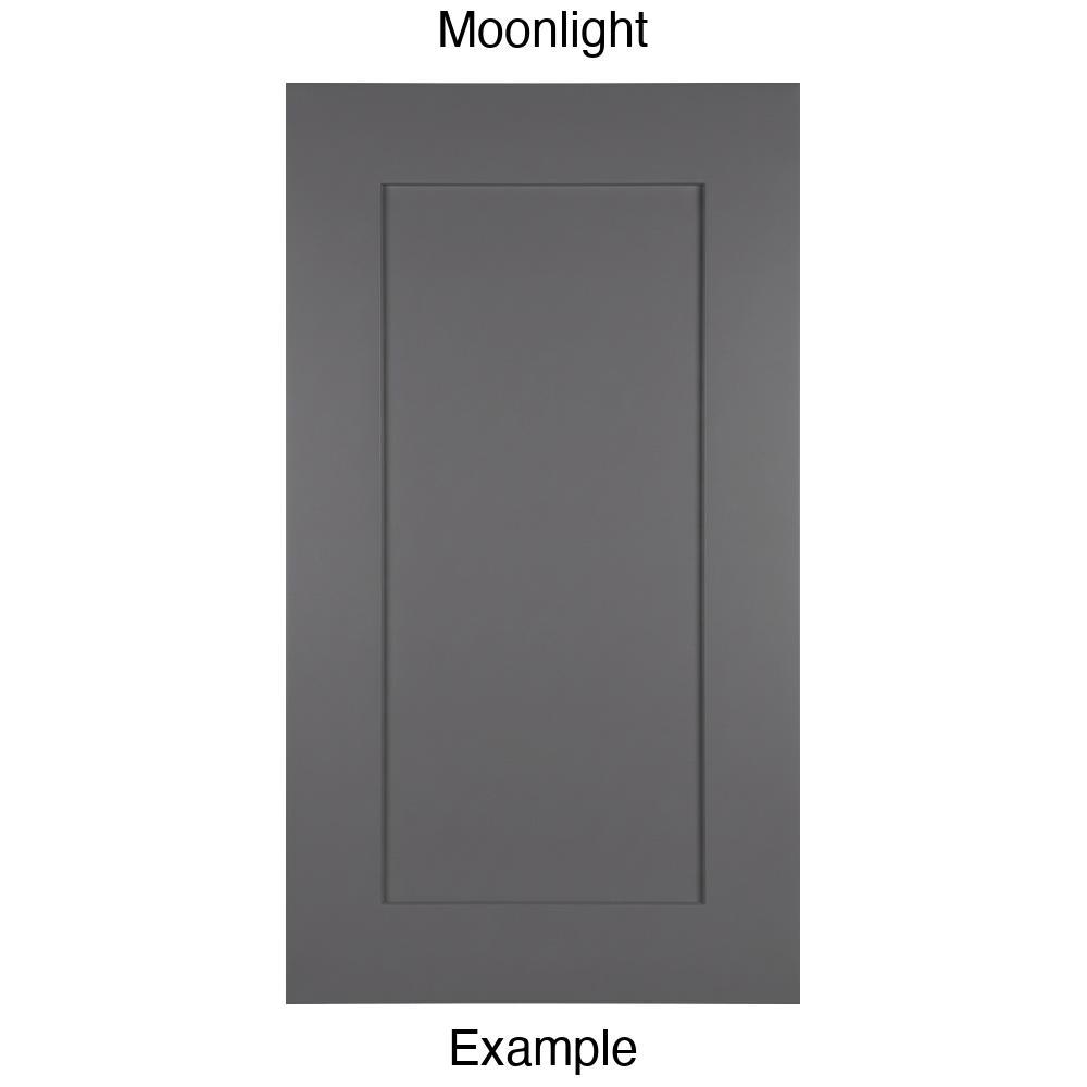 DSS218 Recessed Panel Thermofoil Cabinet Door (Shallow Shaker Style) in Moonlight