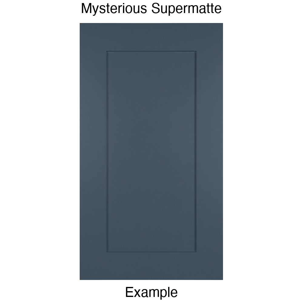 DSS218 Recessed Panel Thermofoil Cabinet Door (Shallow Shaker Style) in Mysterious Supermatte