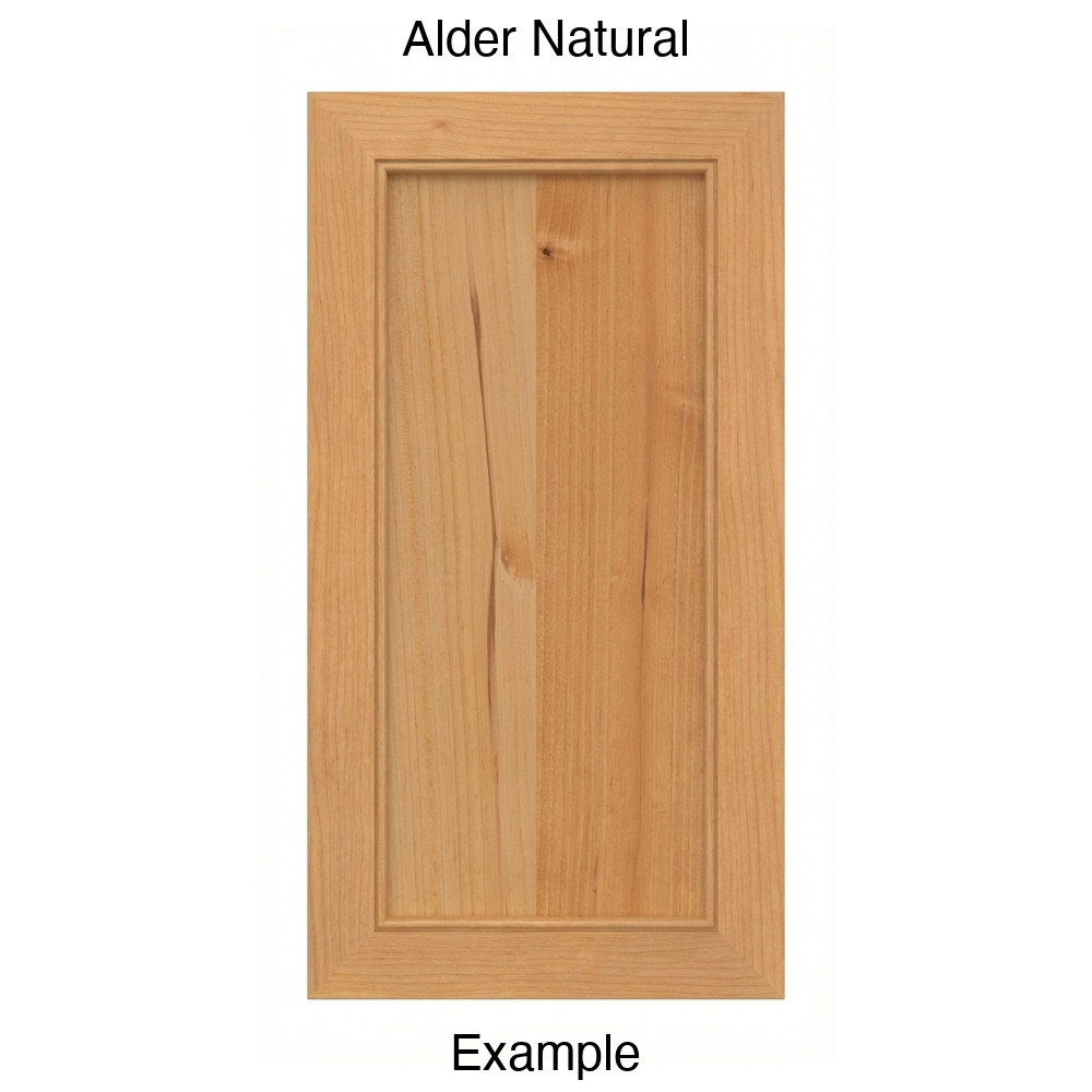 Estrella Recessed Panel Cabinet Door in Alder Natural