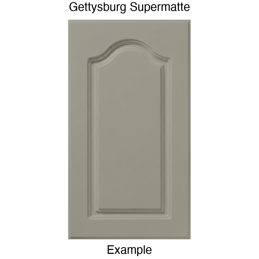 FC714 Cathedral Raised Panel Thermofoil Cabinet Door in Gettysburg Supermatte