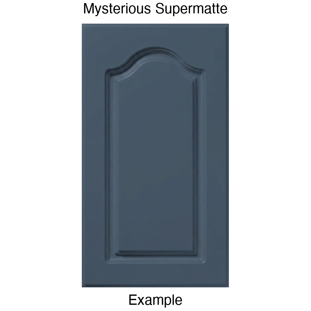 FC714 Cathedral Raised Panel Thermofoil Cabinet Door in Mysterious Supermatte