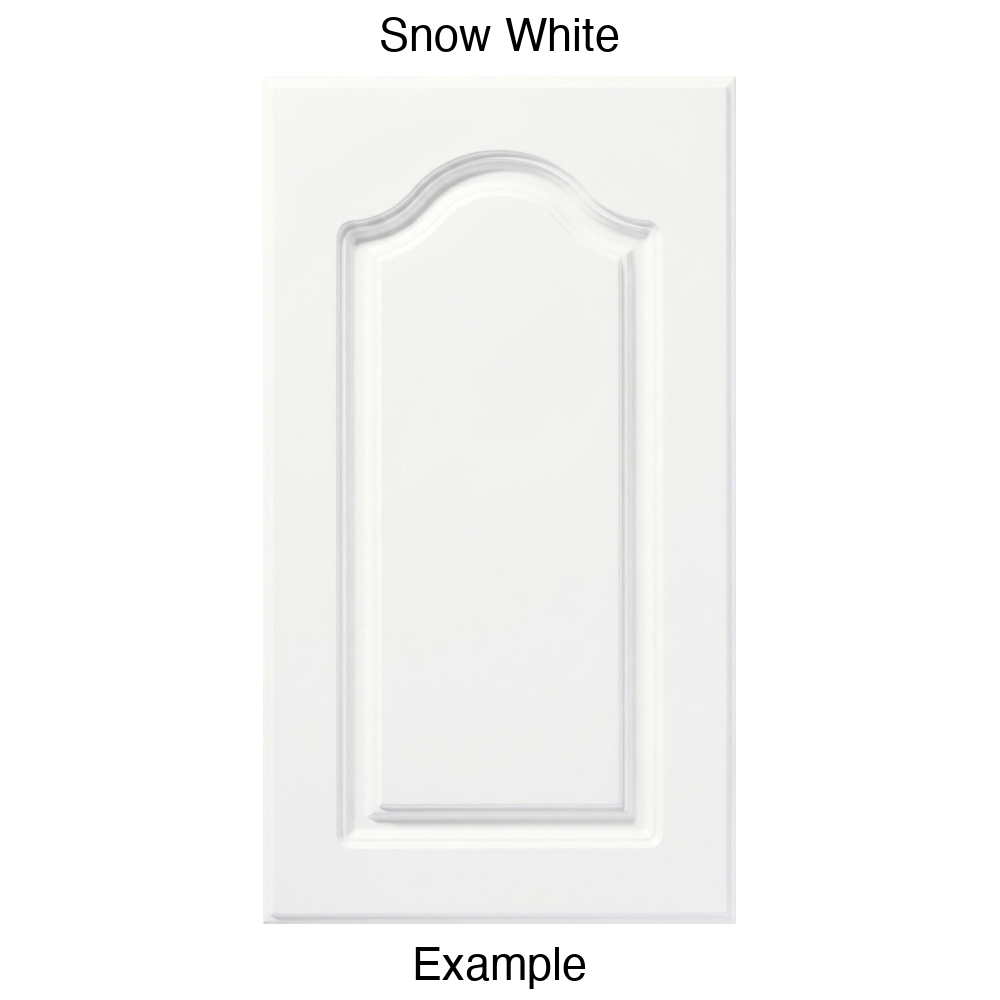 FC714 Cathedral Raised Panel Thermofoil Cabinet Door in Snow White