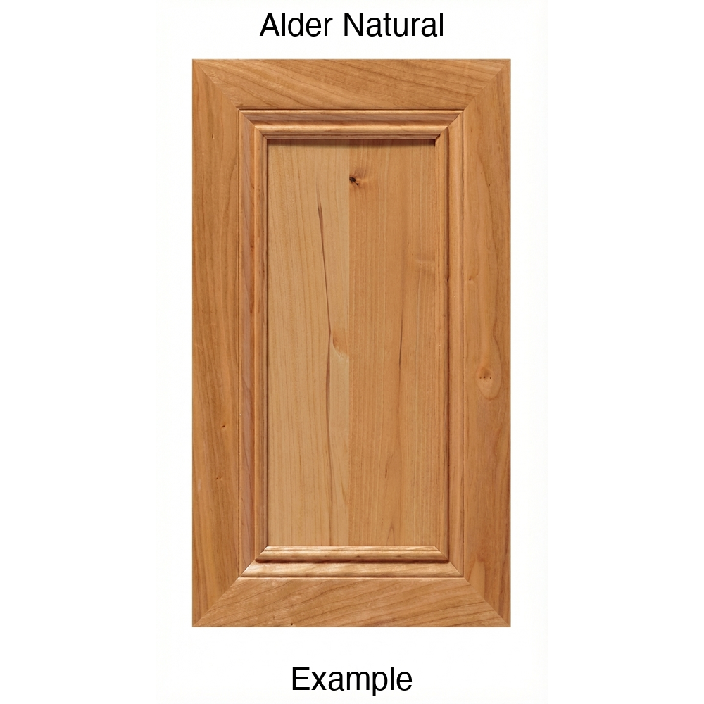 Frontier Recessed Panel Cabinet Door in Alder Natural