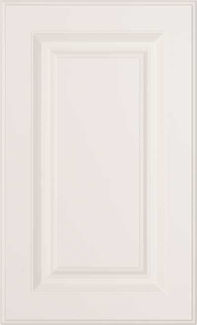 Square cut raised center panel thermofoil cabinet door