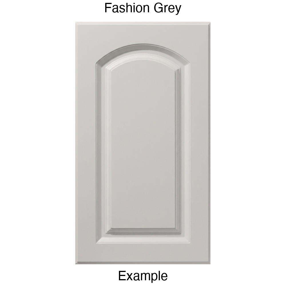 FS846 Arched Raised Panel Thermofoil Cabinet Door in Fashion Grey