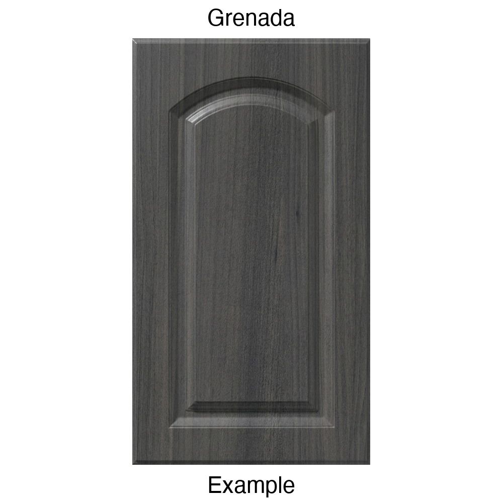 FS846 Arched Raised Panel Thermofoil Cabinet Door in Grenada