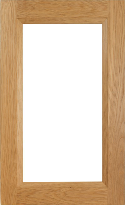 Georgia 4 piece cabinet door with glass pane and beveled inner edge