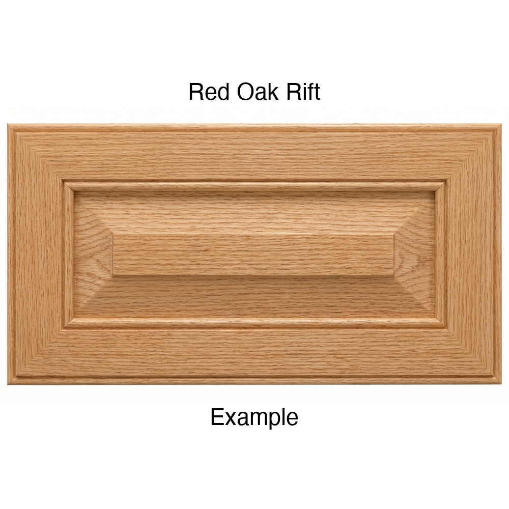 Harmony Drawer Front, 5-Piece, in Red Oak Rift