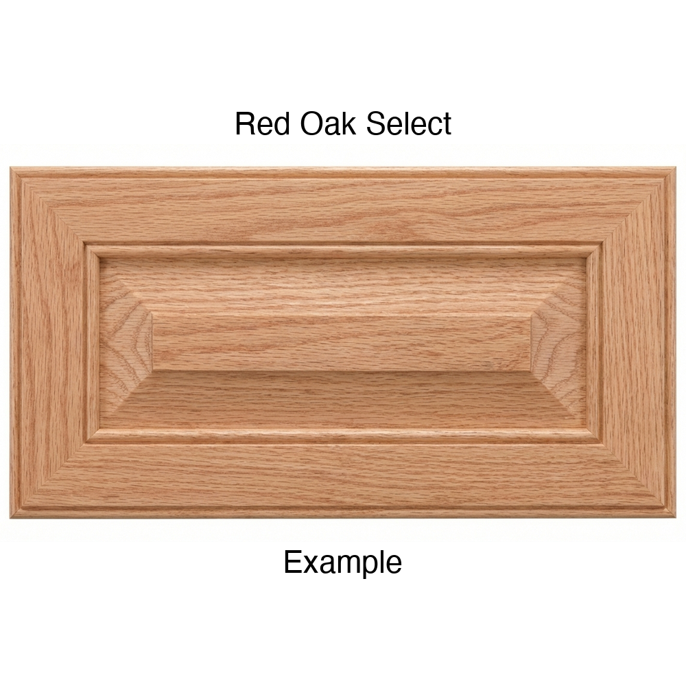 Harmony Drawer Front, 5-Piece, in Red Oak Select