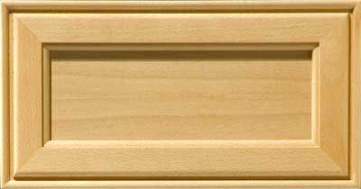 Hayes hardwood recessed panel drawer front with outer edge detail