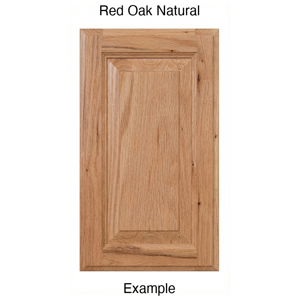 Heritage Raised Panel Cabinet Door in Red Oak Natural