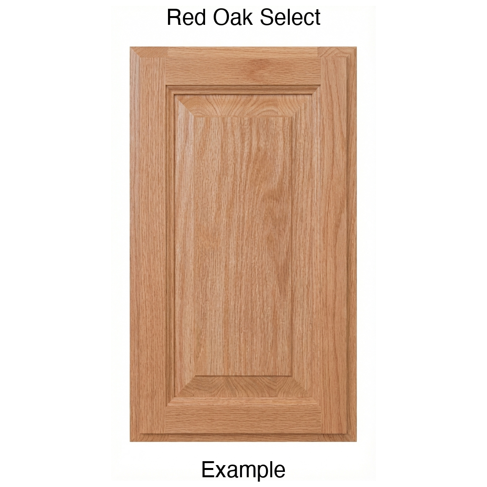 Heritage Raised Panel Cabinet Door in Red Oak Select