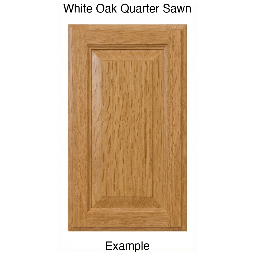 Heritage Raised Panel Cabinet Door in White Oak Quarter Sawn