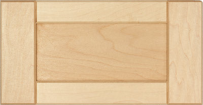 The Indiana cabinet drawer front with v groove butt joint detail