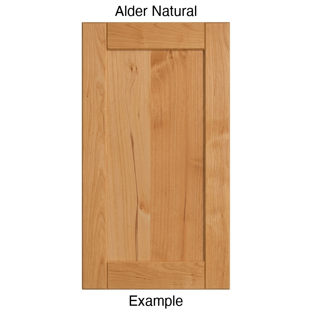 Indiana Recessed Panel Cabinet Door in Alder Natural