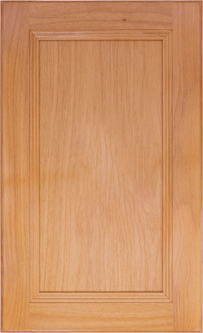 The Josephine inset panel cabinet door with 2-1/2" frame and stepped inner edge detail Josephine 3/4" thick Door in Alder Select