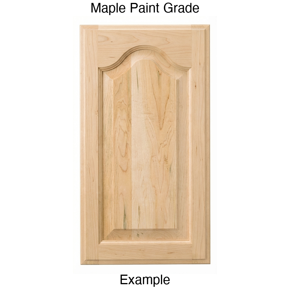 Liberty Cathedral Raised Panel Cabinet Door in Maple Paint Grade