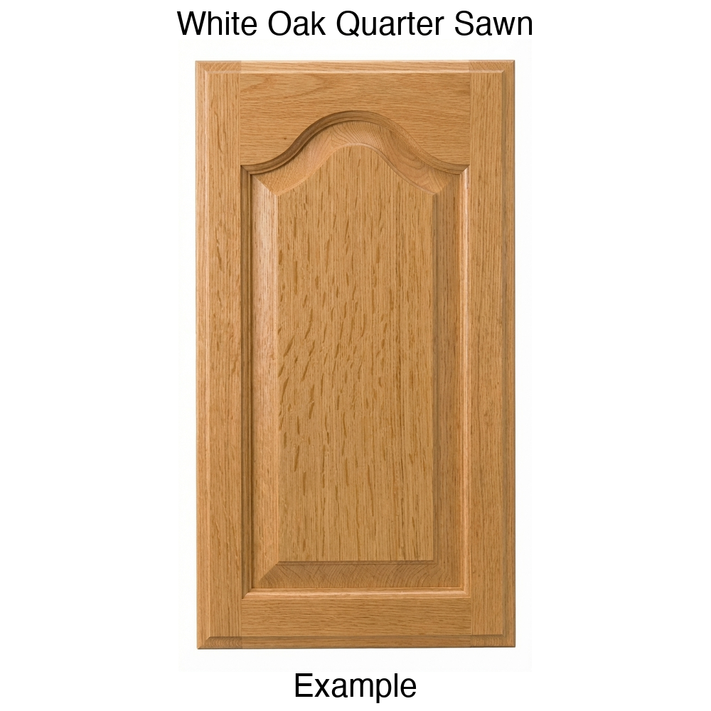 Liberty Cathedral Raised Panel Cabinet Door in White Oak Quarter Sawn