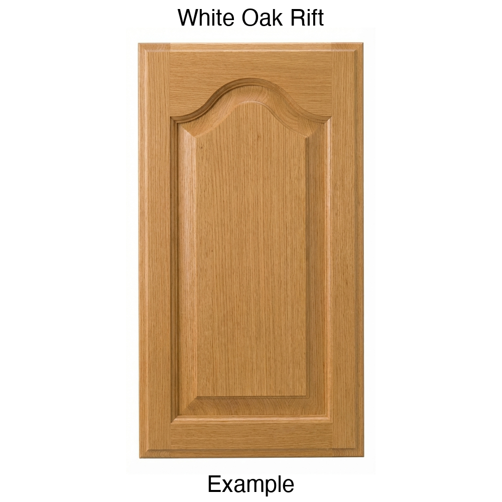 Liberty Cathedral Raised Panel Cabinet Door in White Oak Rift