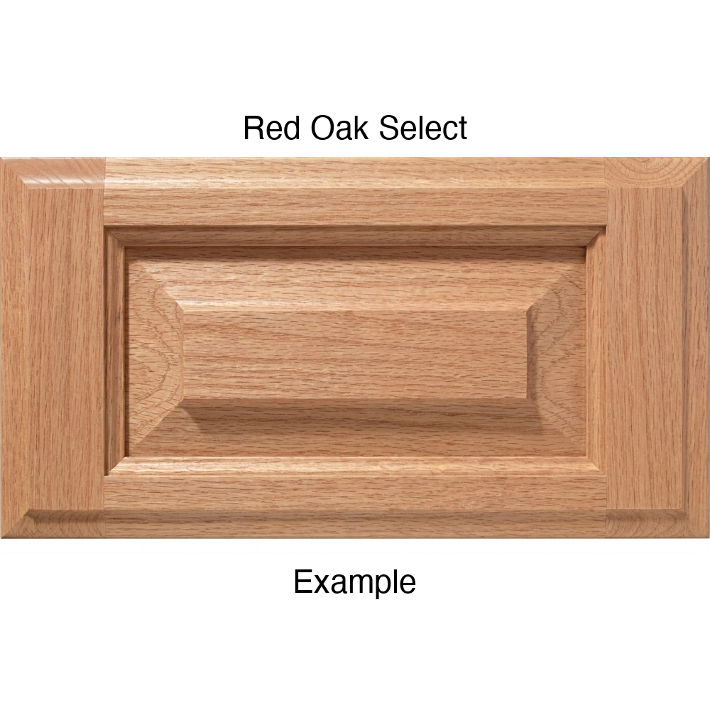 Revere Drawer Front, 5-Piece, in Red Oak Select