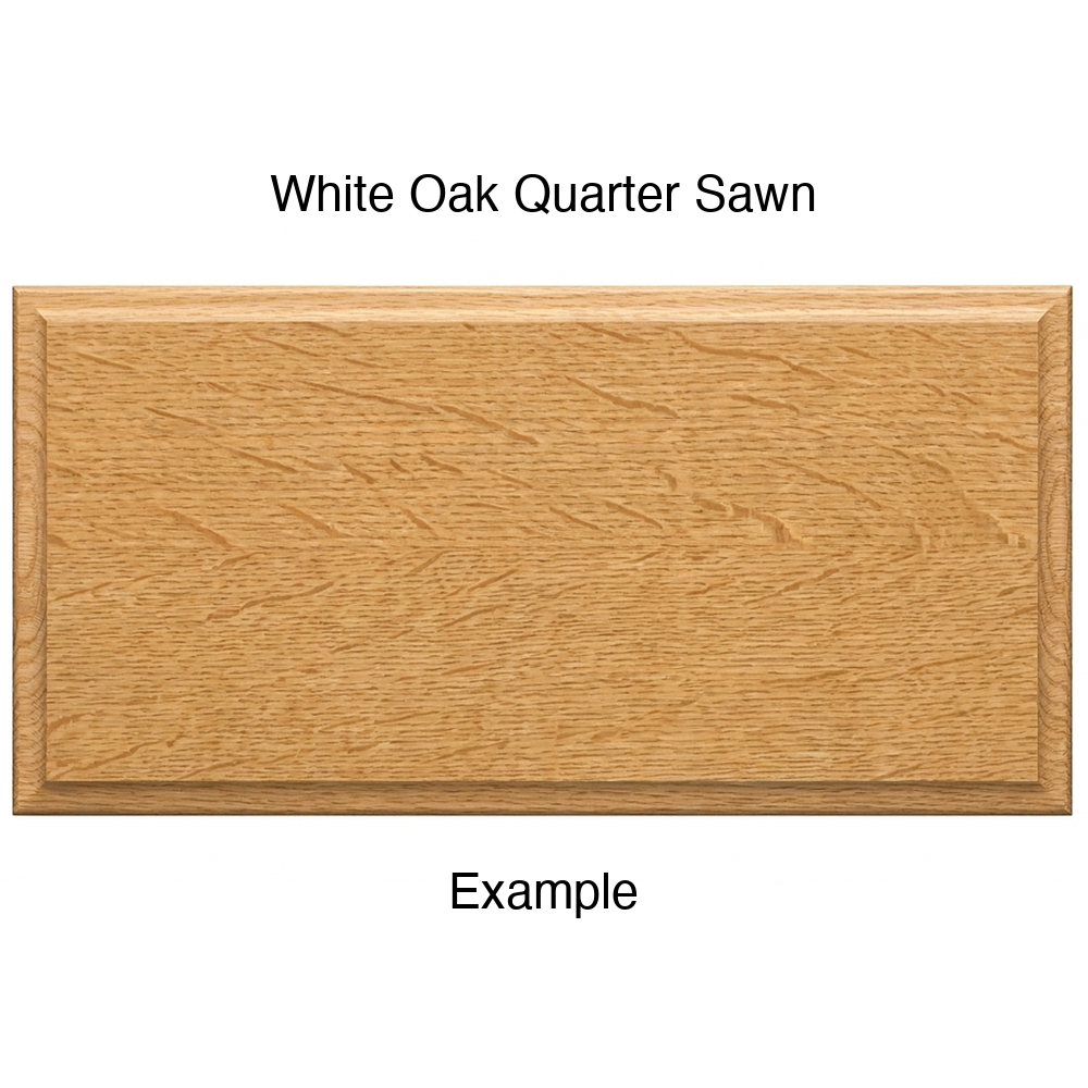 Revere Drawer Front, Solid, in White Oak Quarter Sawn