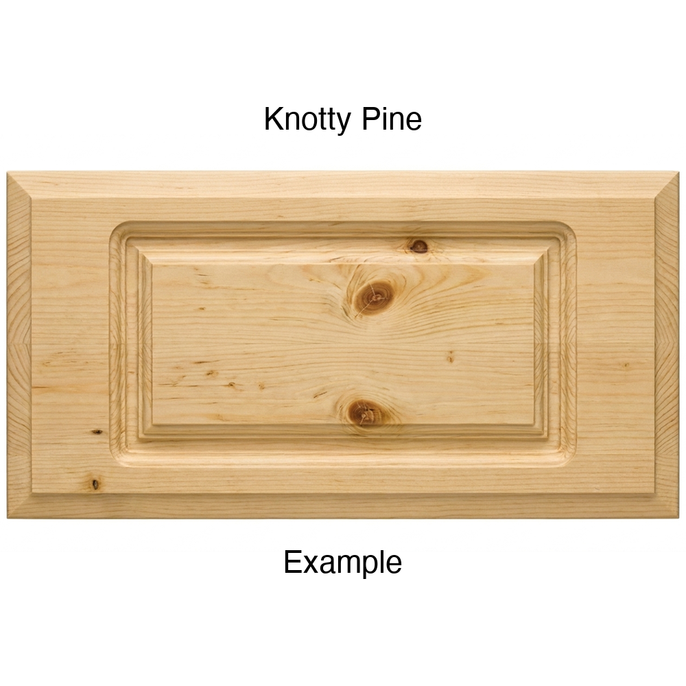 Revere Drawer Front, Routed, in Knotty Pine