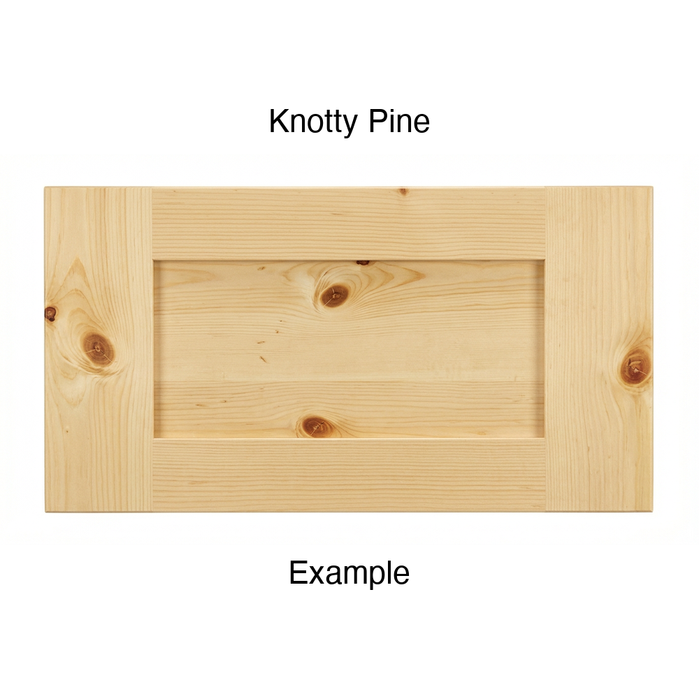 Shaker Drawer Front, 5-Piece, in Knotty Pine