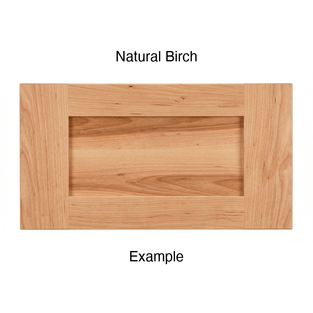Shaker Drawer Front, 5-Piece, in Natural Birch