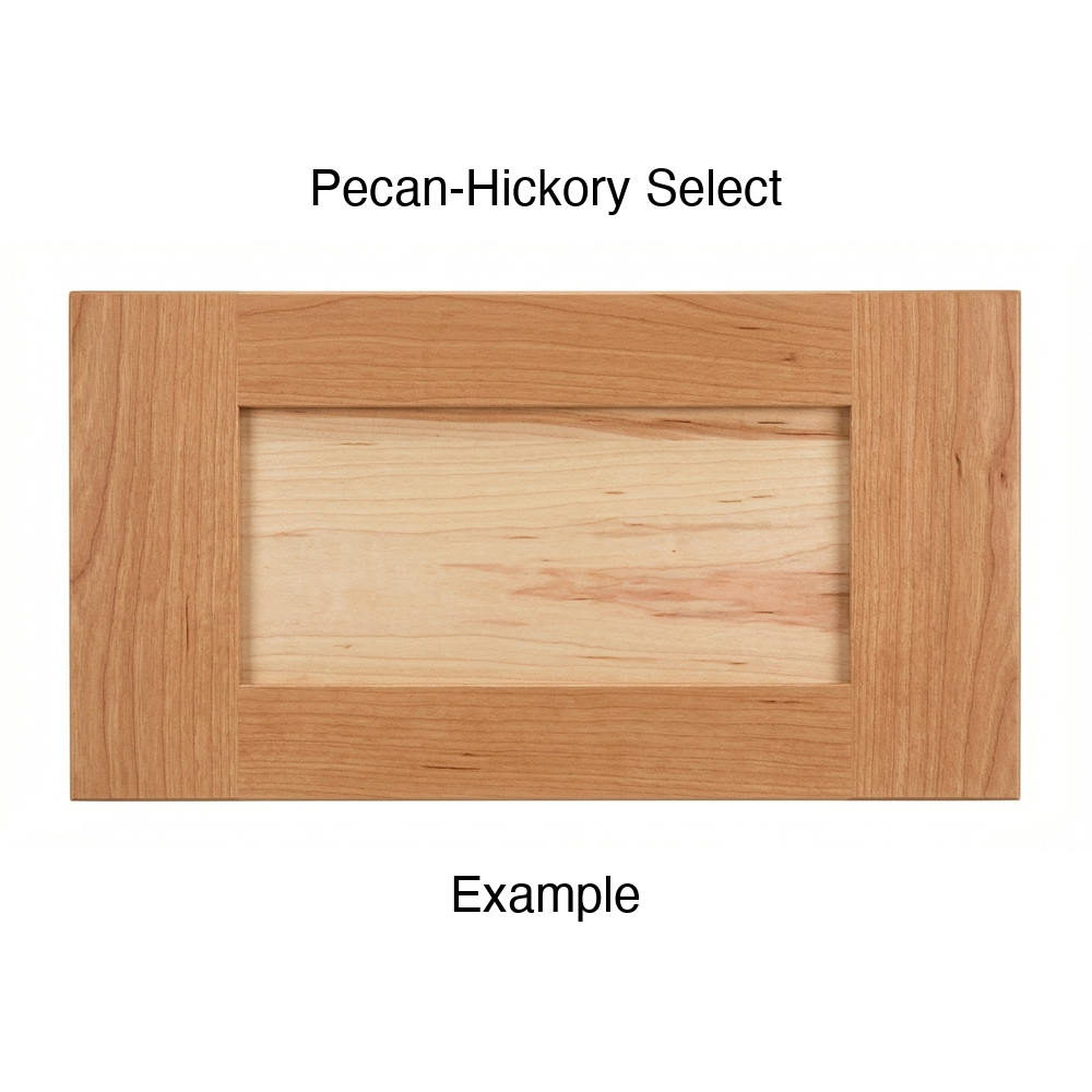 Shaker Drawer Front, 5-Piece, in Pecan Hickory Select