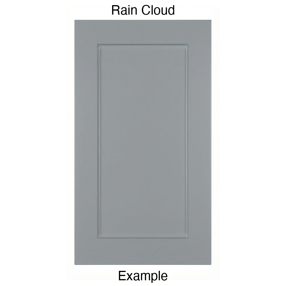 DRS131 Recessed Panel Thermofoil Cabinet Door (Shaker Style) in Rain Cloud