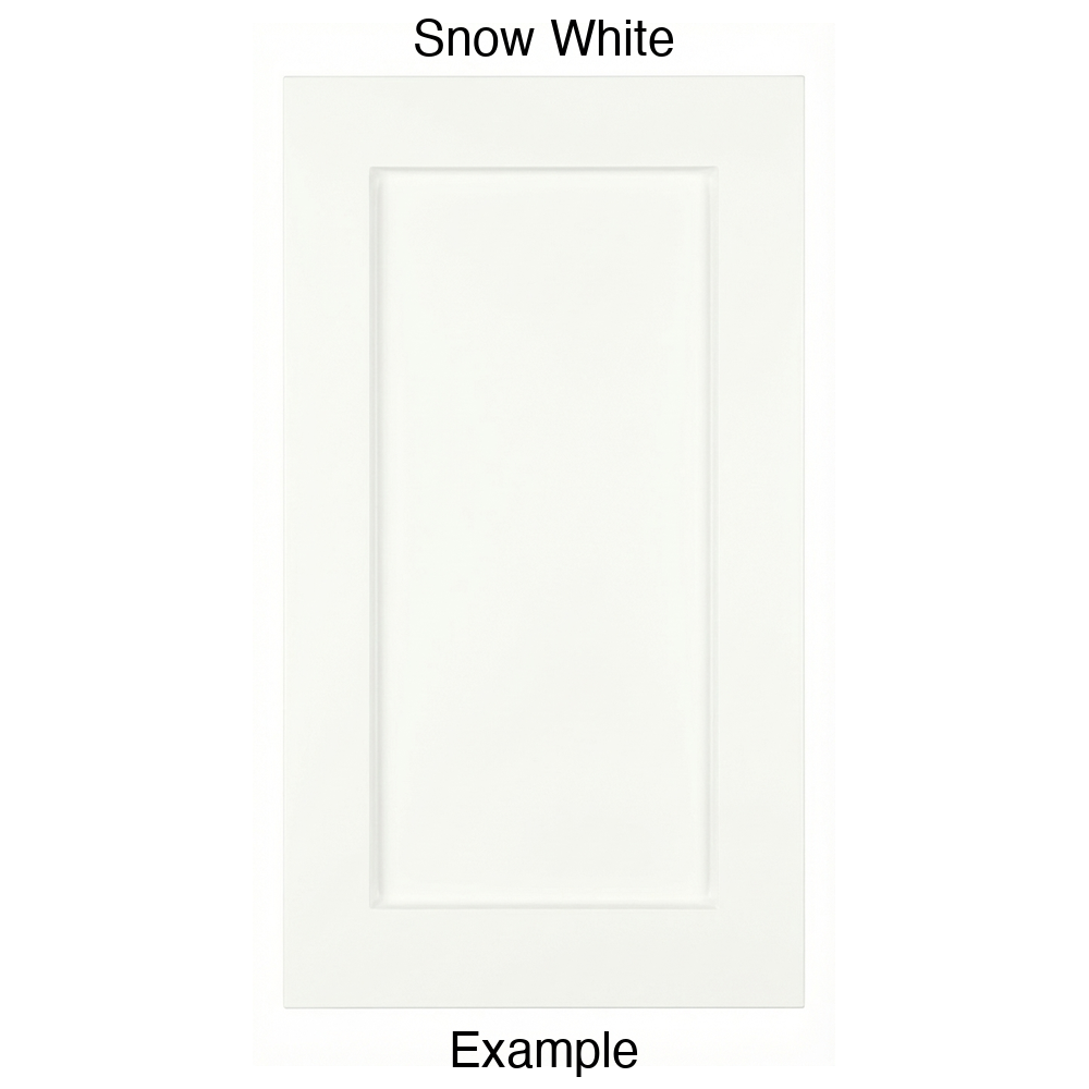 DRS131 Recessed Panel Thermofoil Cabinet Door (Shaker Style) in Snow White