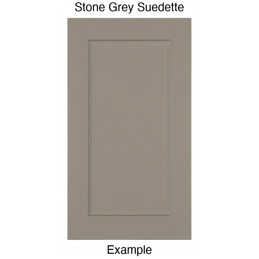 DRS131 Recessed Panel Thermofoil Cabinet Door (Shaker Style) in Stone Grey Suedette