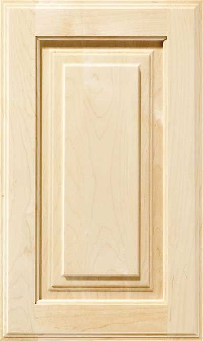 Tuscany raised panel cabinet door with stepped panel detail
