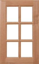 The Revere classic 6 panel french lite glass cabinet door