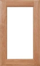 The Revere classic glass cabinet door with routed inner and outer frame details