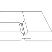 Century cabinet door cutaway detail