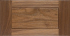 The Oaklay cabinet drawer front sample with walnut stain
