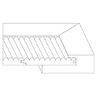 Dixon edge profile showing the reeded frame and recessed panel.