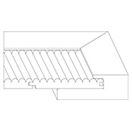 Dixon edge profile showing the reeded frame and recessed panel.