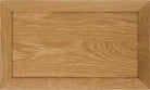 The Dylan slim shaker cabinet drawer front with 1" stiles and rails shown in White Oak