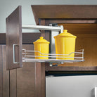 Above Appliance pull-out shelf for a 24" deep wall cabinet