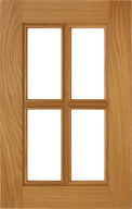 Chesapeake French lite glass cabinet door with applied inner edge molding detail