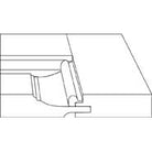 Side profile detail of Chesapeake raised panel drawer front