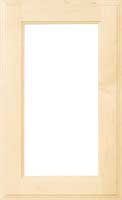Tuscany cabinet door with single pane glass 
