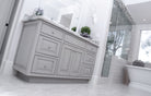 Remodeled bathroom with painted Tuscany cabinet doors
