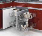 Soft Close Blind Corner Optimizer and cabinet organizer hardware