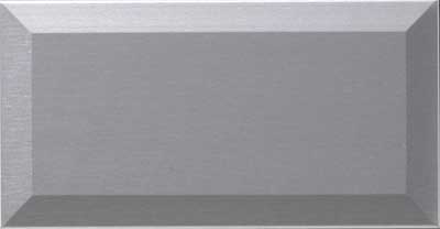 Thermofoil cabinet drawer front with tapered outer edge detail