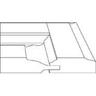 Side profile of Heritage raised panel cabinet door