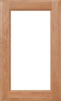 Adobe recesses panel cabinet door shown with optional mdf or glass panel